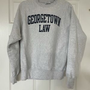 Champion Reverse Weave Georgetown Law Crew Neck
